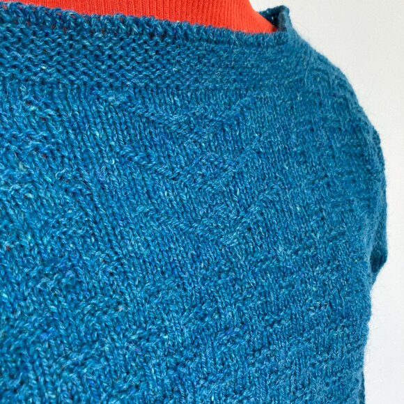 Gansey Blue Jay Sweater Hand knit Small - Picture 3 of 13